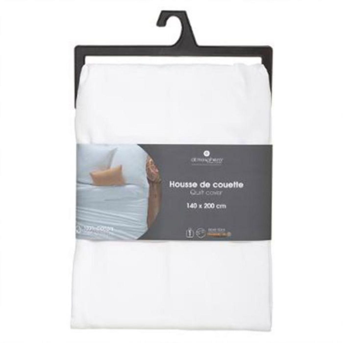 ATMOSPHERA Housse de Couette  Intérieur  140x200cm Blanc