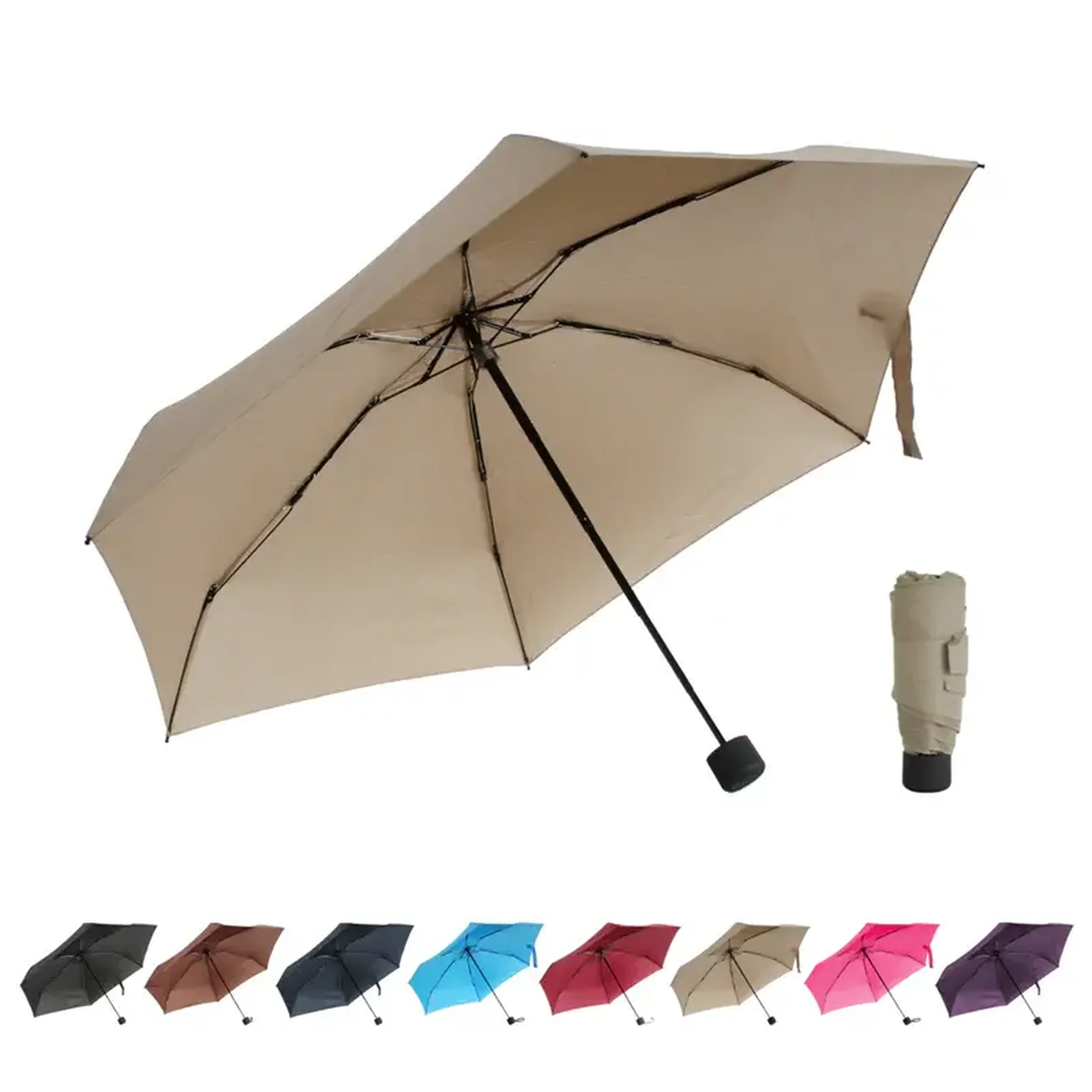 Voir la diapositive 1 : Alistair Parapluie ultra compact et resistant - Anti vent et retournement - ALISTAIR - Marque francaise garantie 1 an