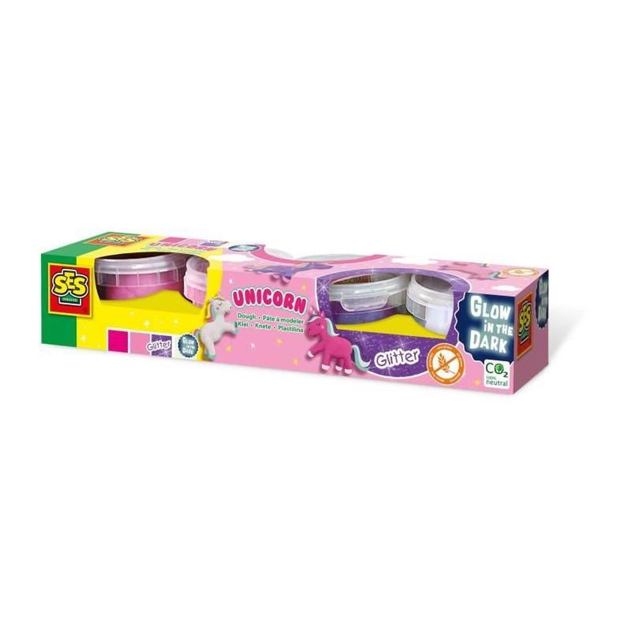 SES Creative Pâte a modeler licorne 4x90 g - SES CREATIVE - Spécialement conçue pour créer de magnifiques licornes.