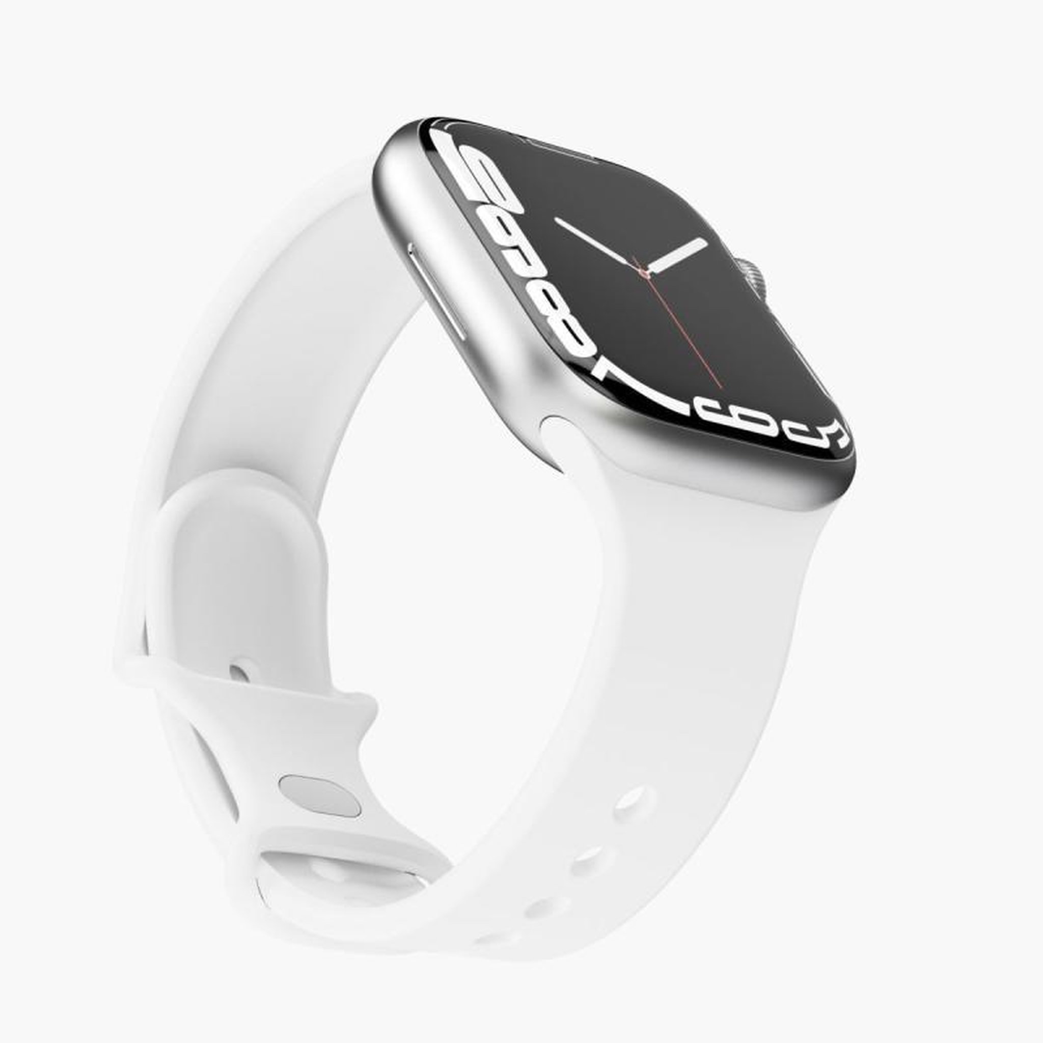 Voir la diapositive 2 : VONMAHLEN VonMählen Watchstrap for Apple Silicone Loop Case 2 Band One white (AWS00005)