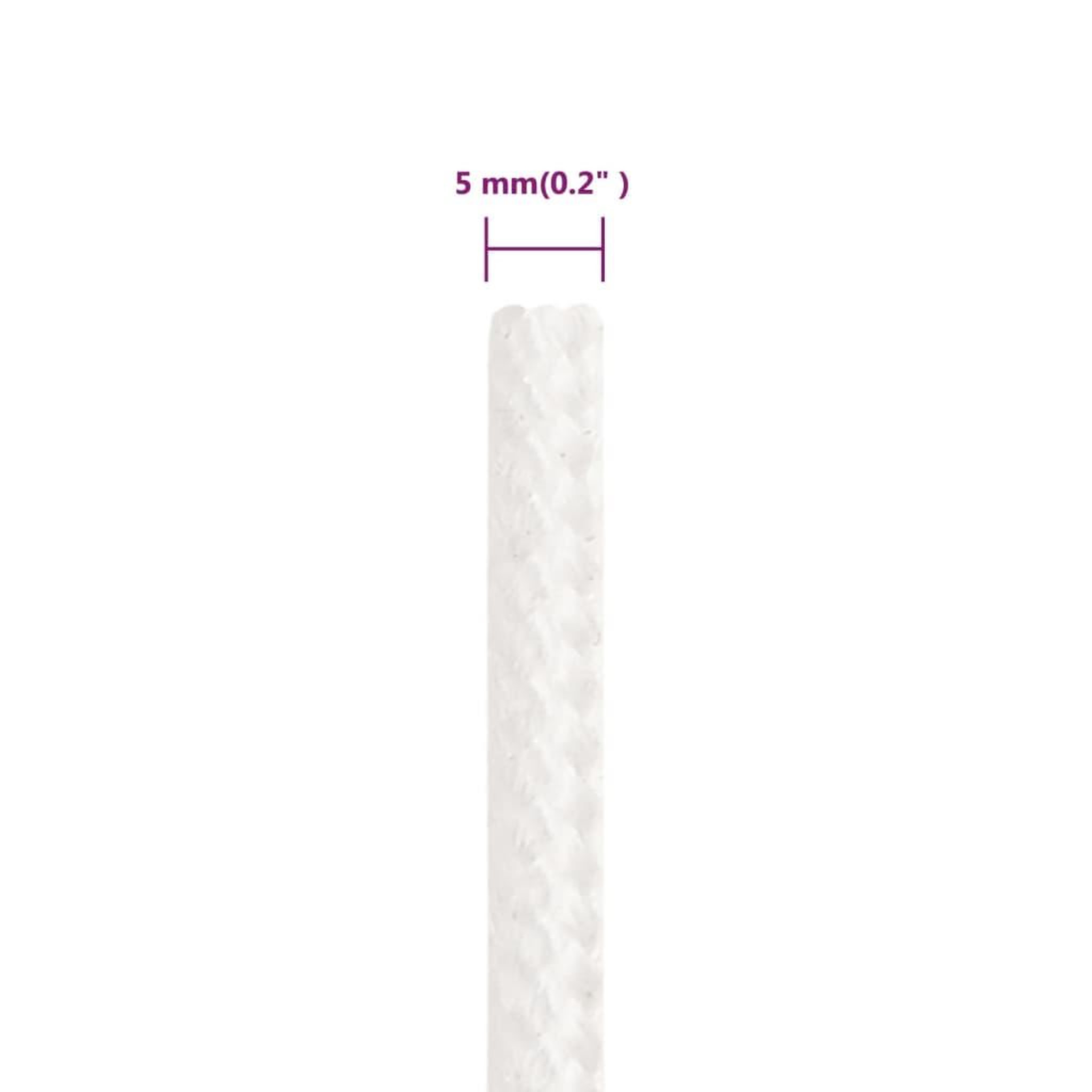 Voir la diapositive 6 : VIDAXL Corde de bateau Blanc complet 5 mm 500 m Polypropylene