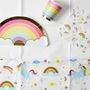Voir la diapositive 3 : Paris Prix Nappe en Papier  Licorne  137x183cm Blanc