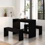 Voir la diapositive 3 : VIDAXL Ensemble a manger 3 pcs Noir Bois d'ingenierie