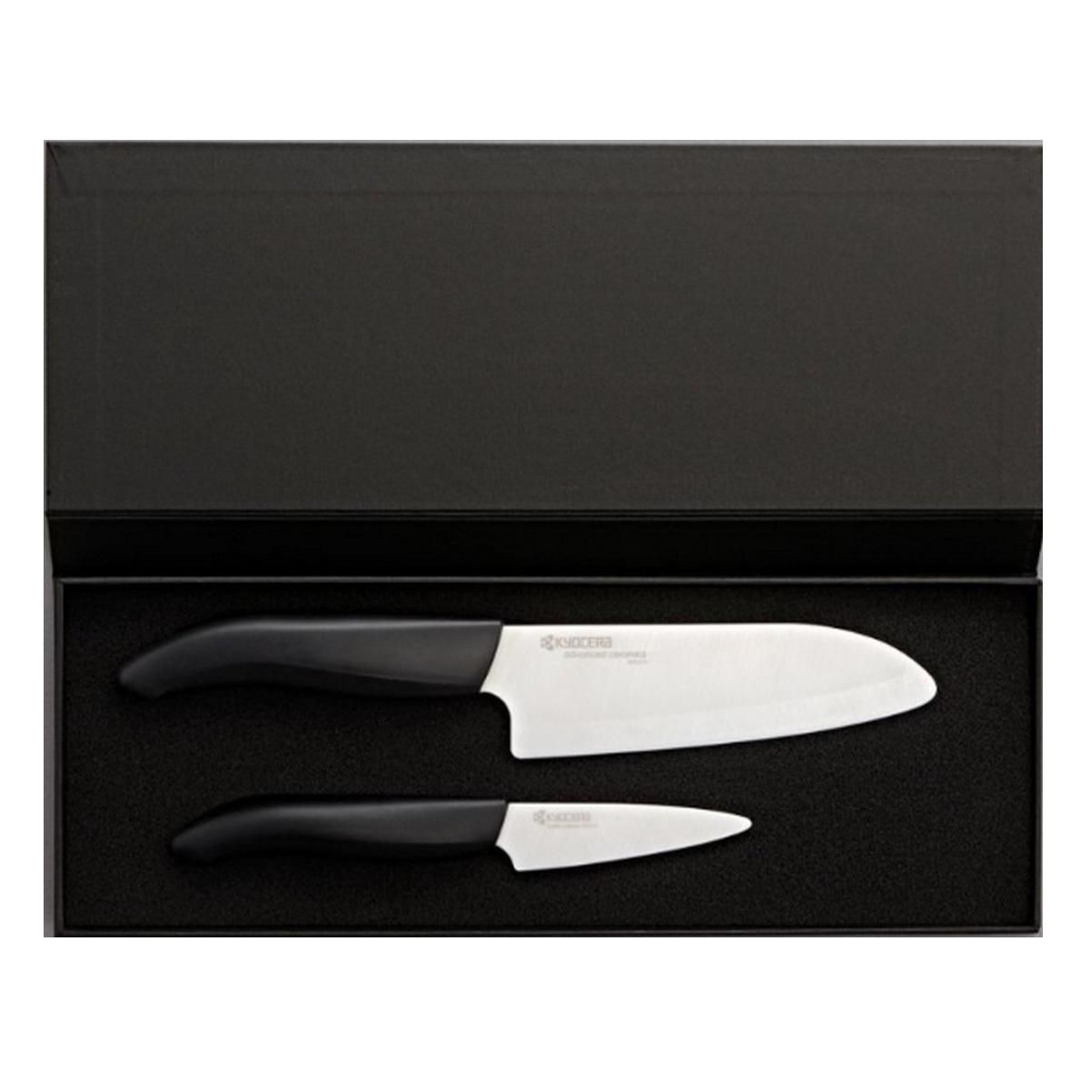Kyocera Coffret de 2 couteaux de cuisine - FK-2PC-WH-BK