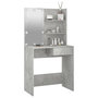 Voir la diapositive 3 : VIDAXL Coiffeuse avec LED Gris beton 74,5x40x141 cm