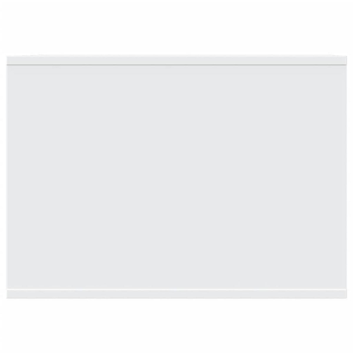 VIDAXL Meuble de bac a litiere pour chat blanc bois d'ingenierie