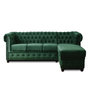 Voir la diapositive 1 : LISA DESIGN William - canapé chesterfield d'angle droit - 4 places - en velours