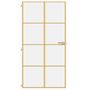 Voir la diapositive 3 : VIDAXL Porte interieure mince dore verre trempe aluminium