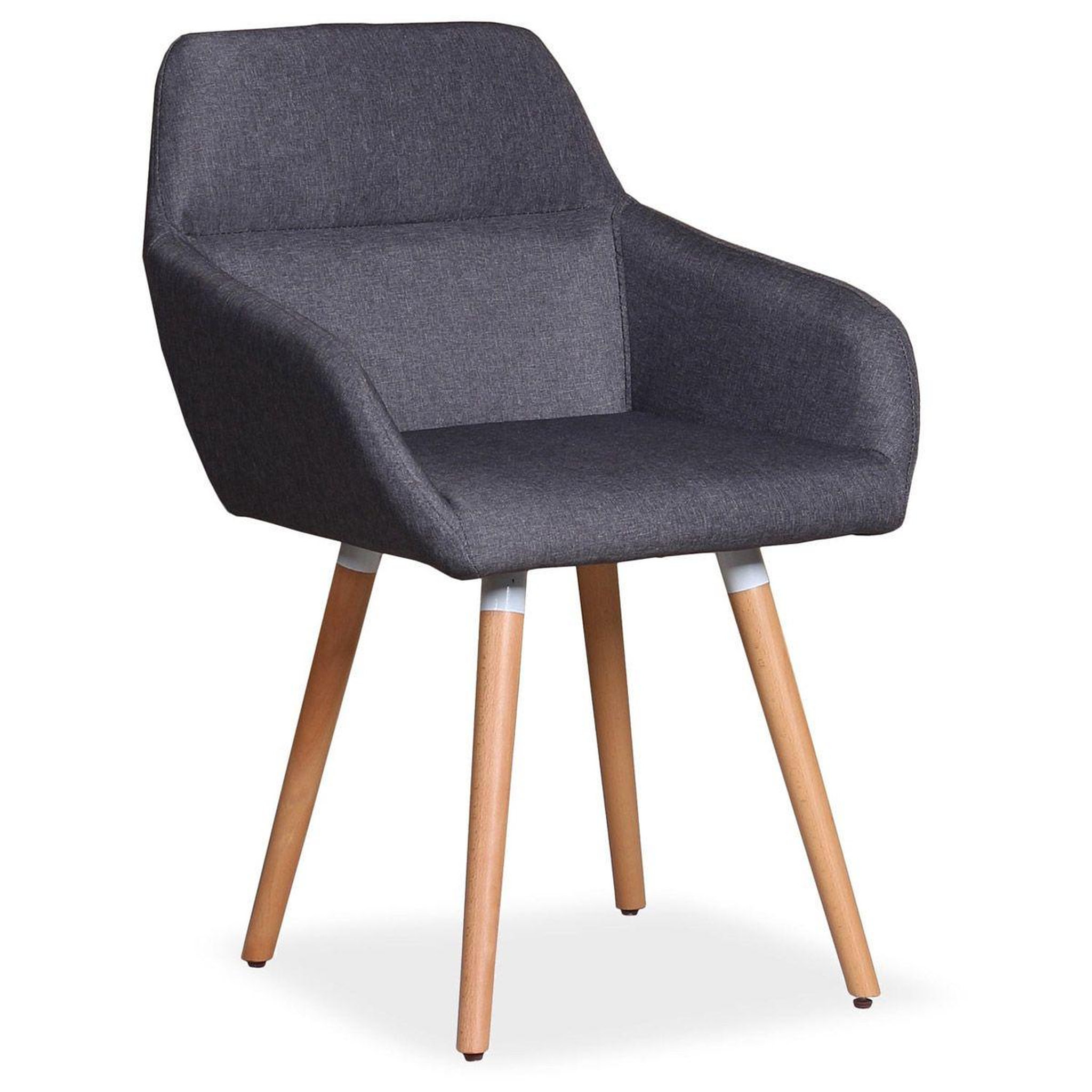 Voir la diapositive 1 : Paris Prix Fauteuil Design Scandinave  Dorcy  82cm Gris Foncé