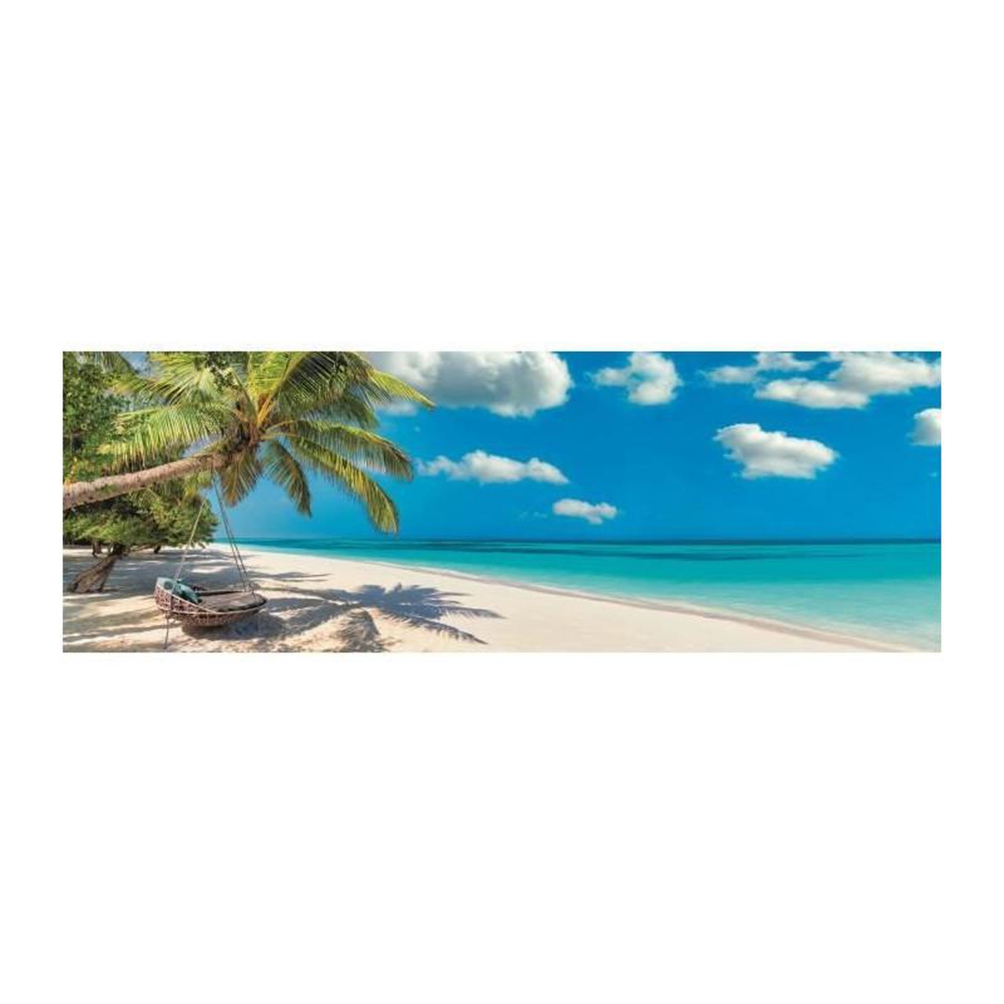 Voir la diapositive 2 : CLEMENTONI Puzzle 1000 pièces Swinging by the Ocean – Puzzle adulte panorama – Format compact – Clementoni