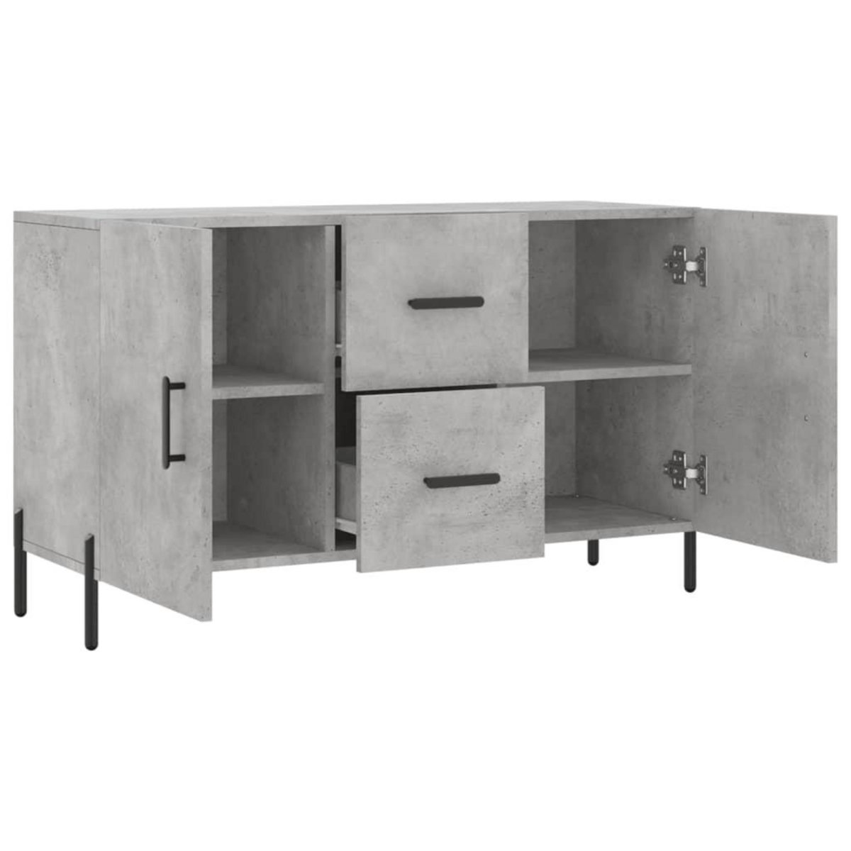 VIDAXL Buffet gris beton 100x36x60 cm bois d'ingenierie
