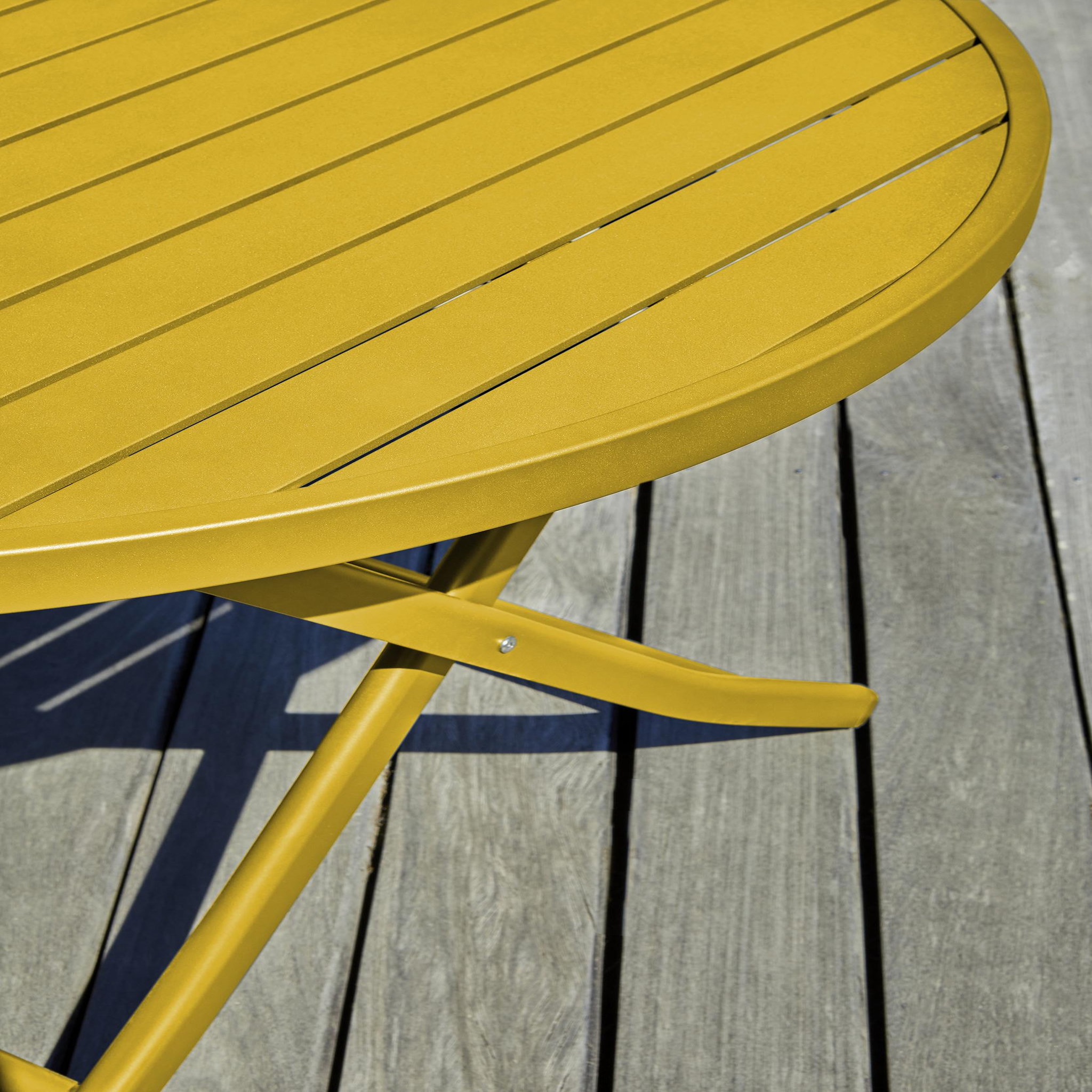 Voir la diapositive 5 : DCB GARDEN Ensemble repas de jardin rond en aluminium (4 places)