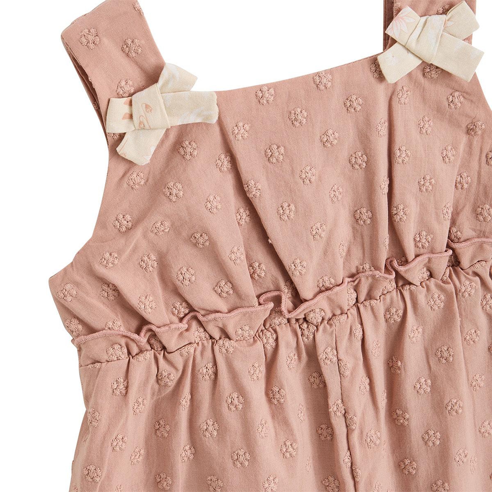 Voir la diapositive 4 : Petit Béguin Barboteuse bébé en broderie anglaise + headband poésie d'été