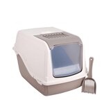 TOILINUX Maison de toilette litière pour chat Boo - Beige