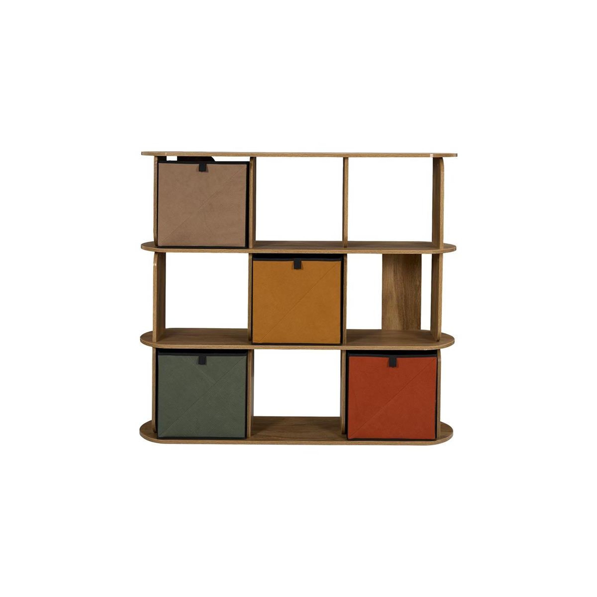 Voir la diapositive 3 : Paris Prix Étagère modulable 9 cases  heritage  111cm marron