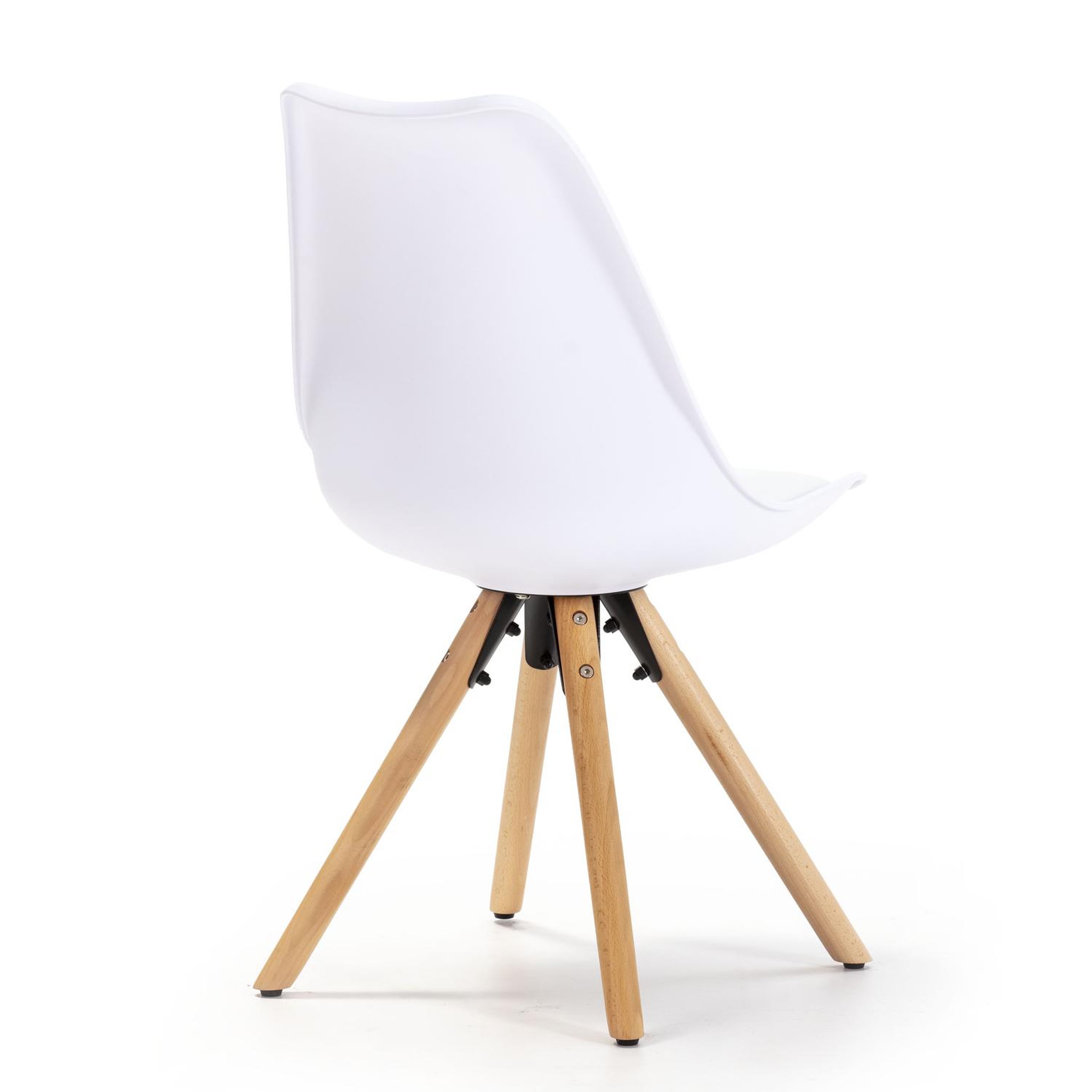 Voir la diapositive 4 : VS VENTA-STOCK Set de 2 chaises Salle à Manger Jeff Style Nordique Blanc, 54 cm x 49 cm x 84 cm