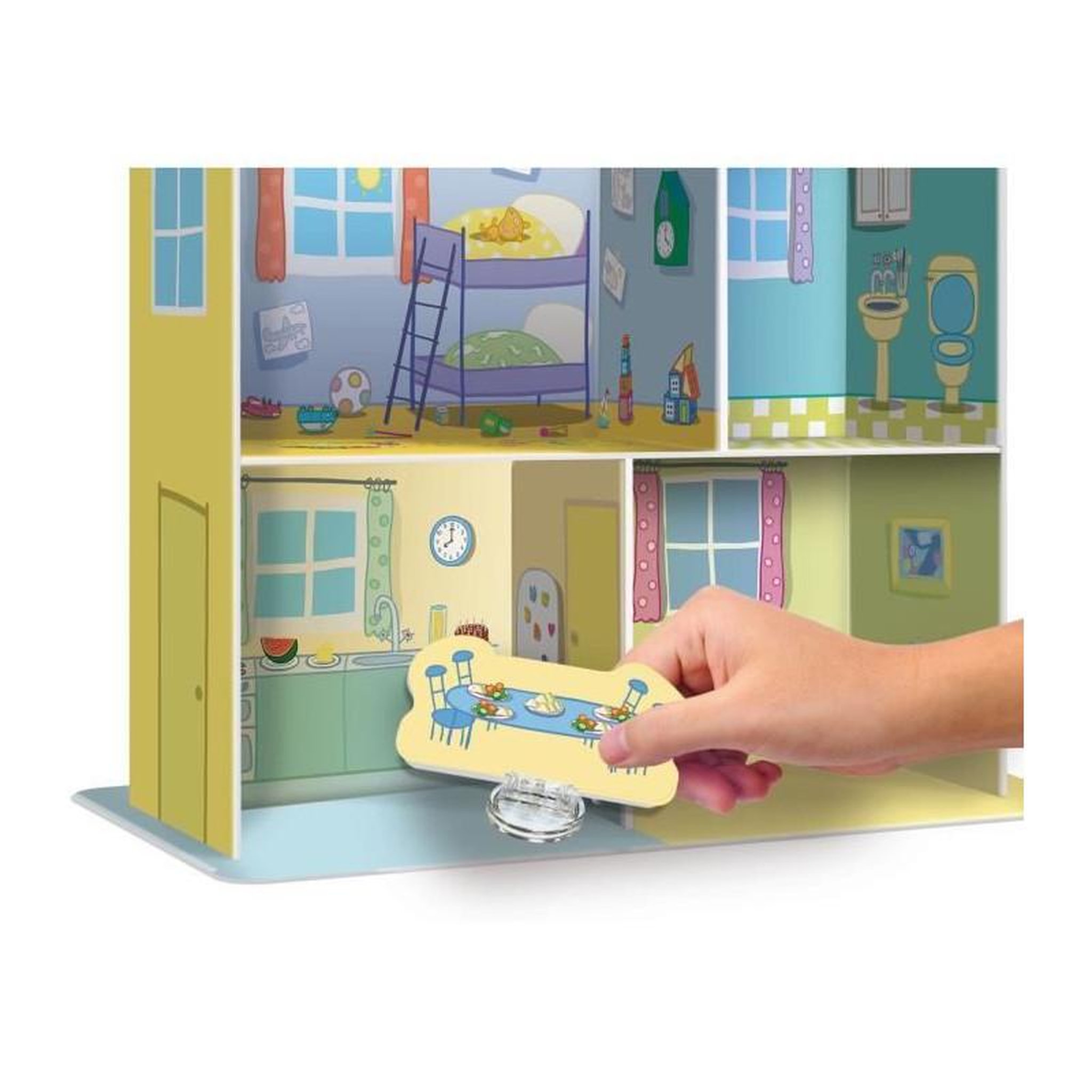 Voir la diapositive 5 : LISCIANI GIOCHI La maison de peppa a construire - Peppa Pig learning house - pour apprendre les associations - LISCIANI