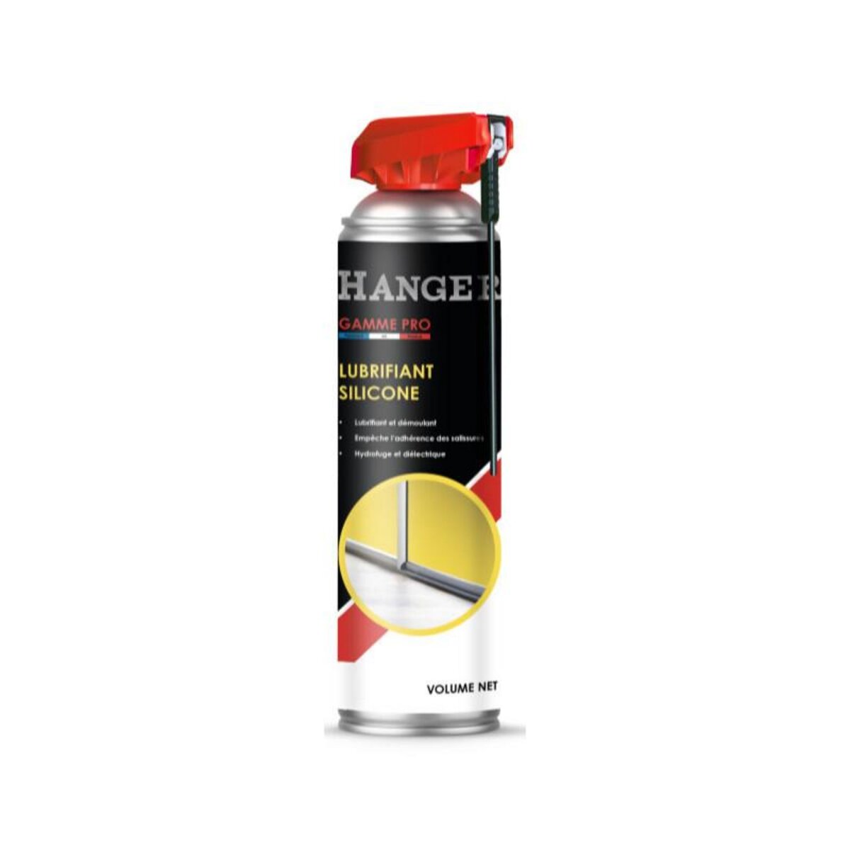HANGER Lubrifiant silicone 400ml avec cobra rouge HANGER 700304