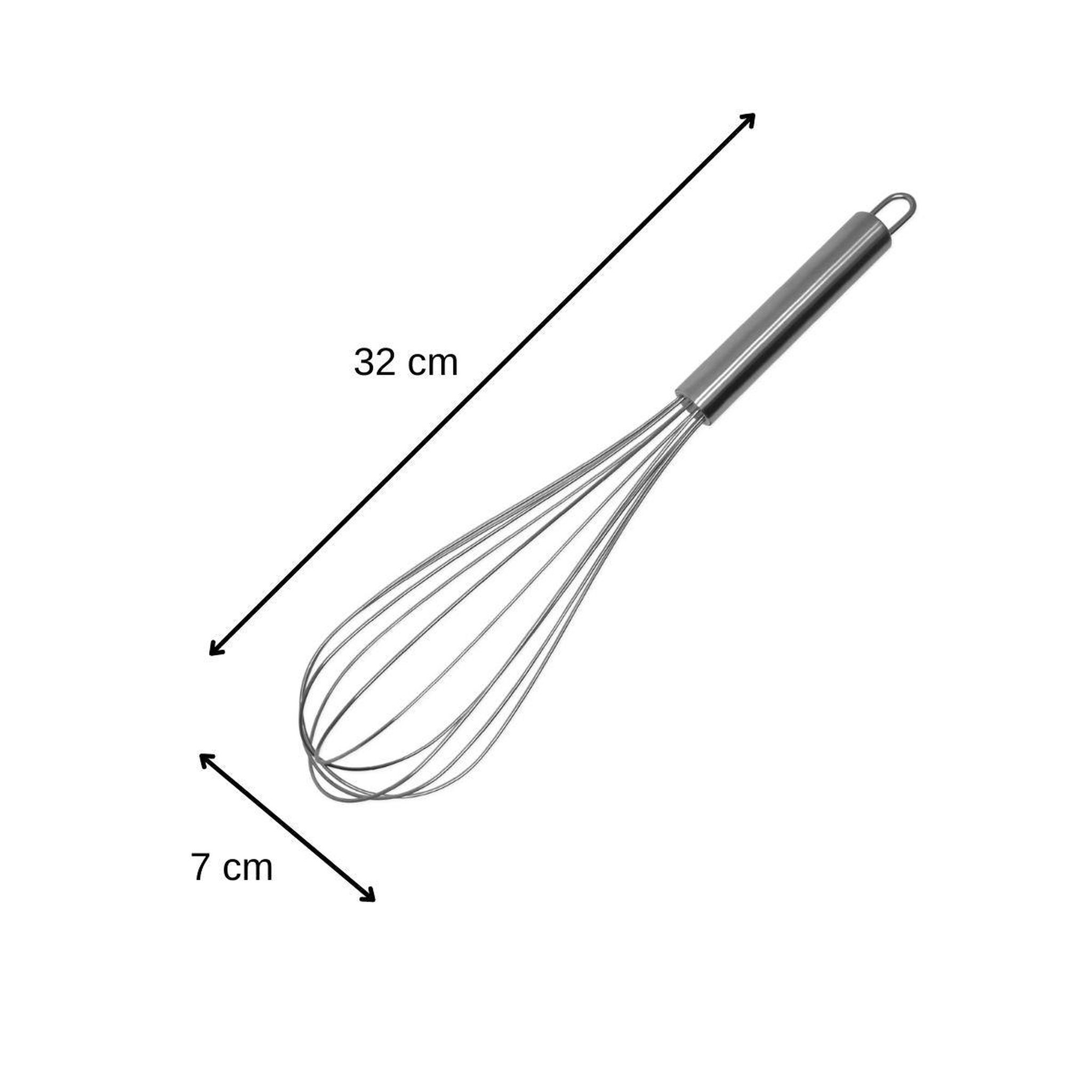 Voir la diapositive 3 : Fackelmann Fouet de cuisine et de pâtisserie en inox 32 cm fackelmann elemental