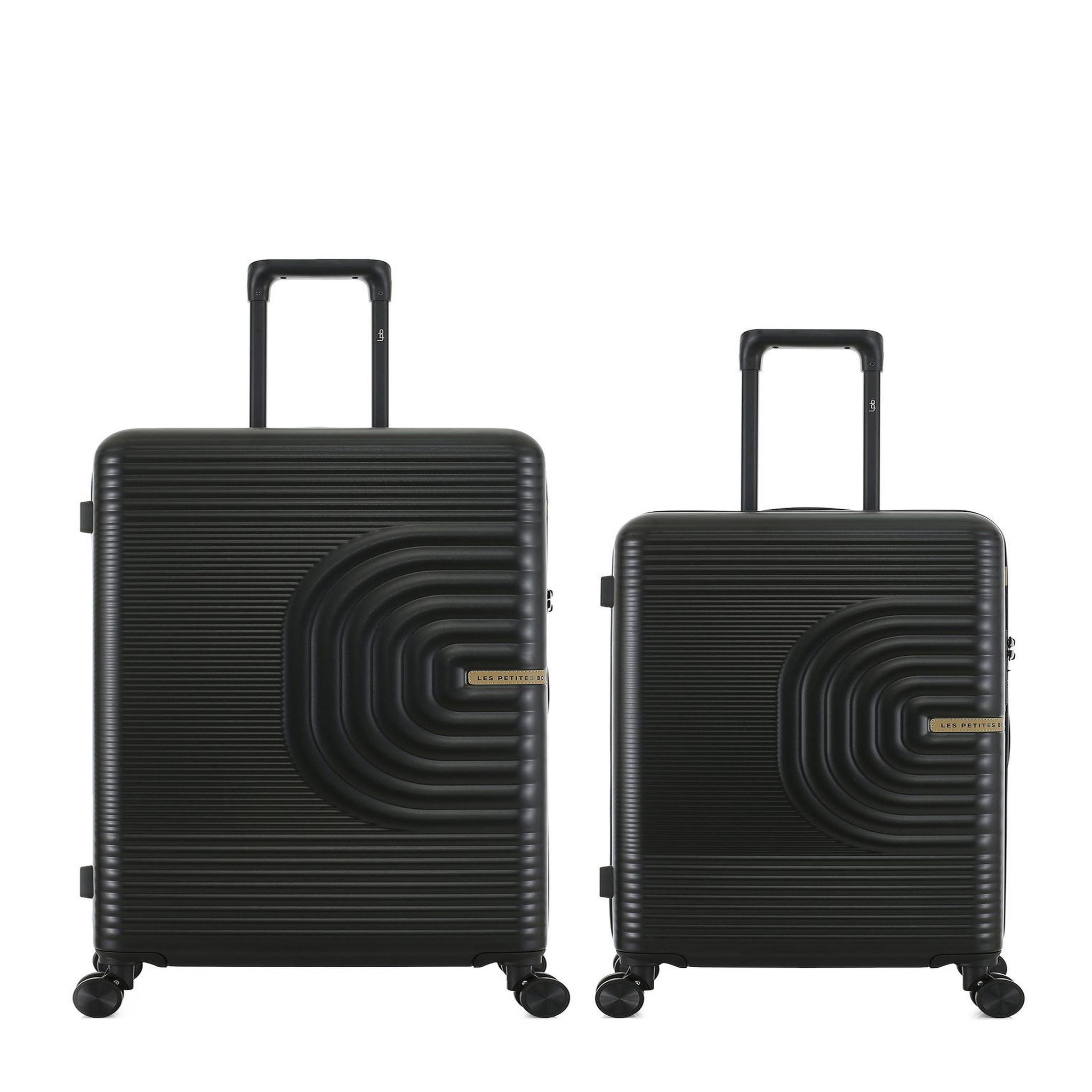 LES P'TITES BOMBES LPB Lot de 2 Valises Rigides Grand Format et Taille Moyenne CELIA