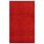 VIDAXL Paillasson lavable Rouge 90x150 cm