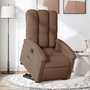 Voir la diapositive 1 : VIDAXL Fauteuil inclinable electrique marron tissu