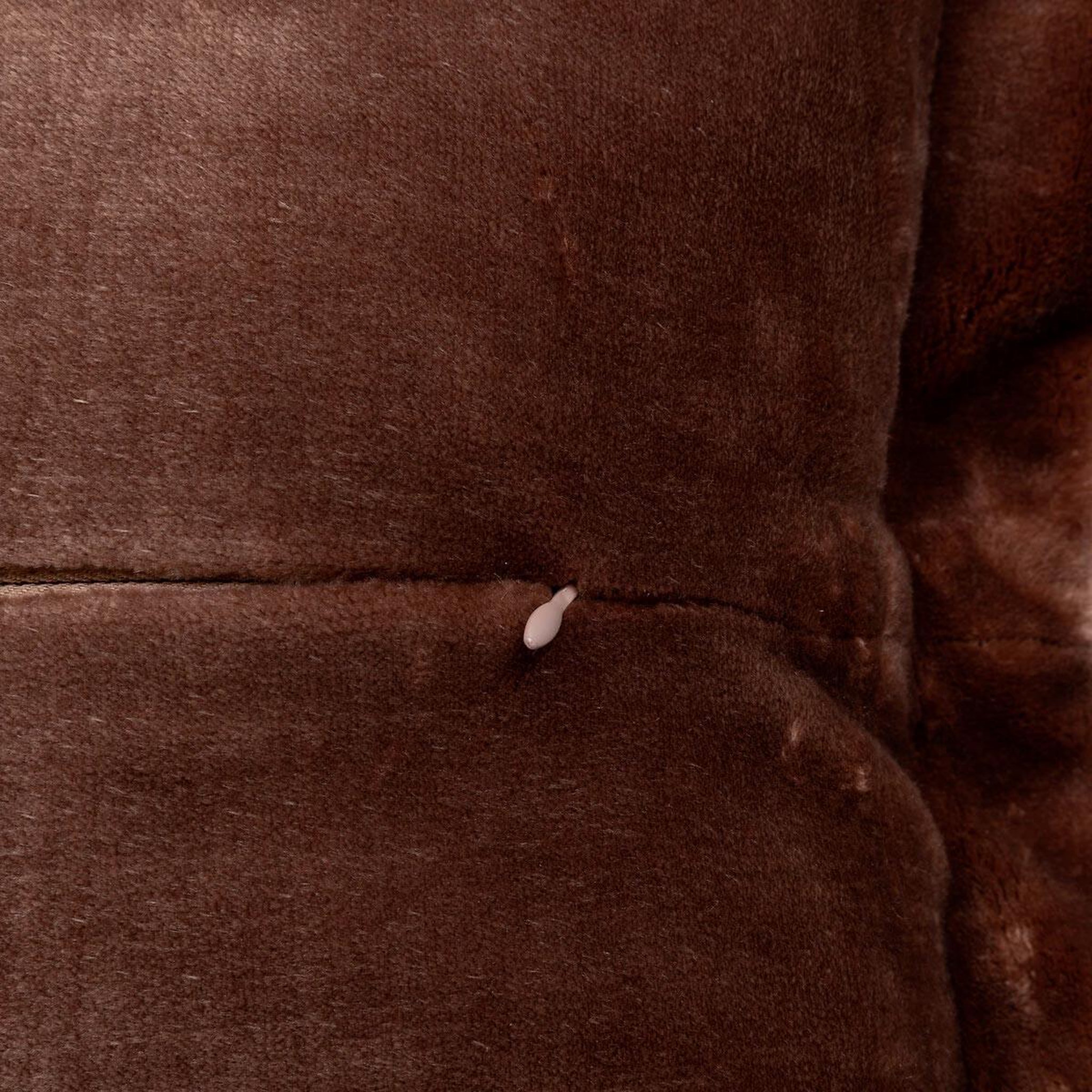 Voir la diapositive 3 : ATMOSPHERA Coussin déco flanelle  cuddly  38x58cm marron