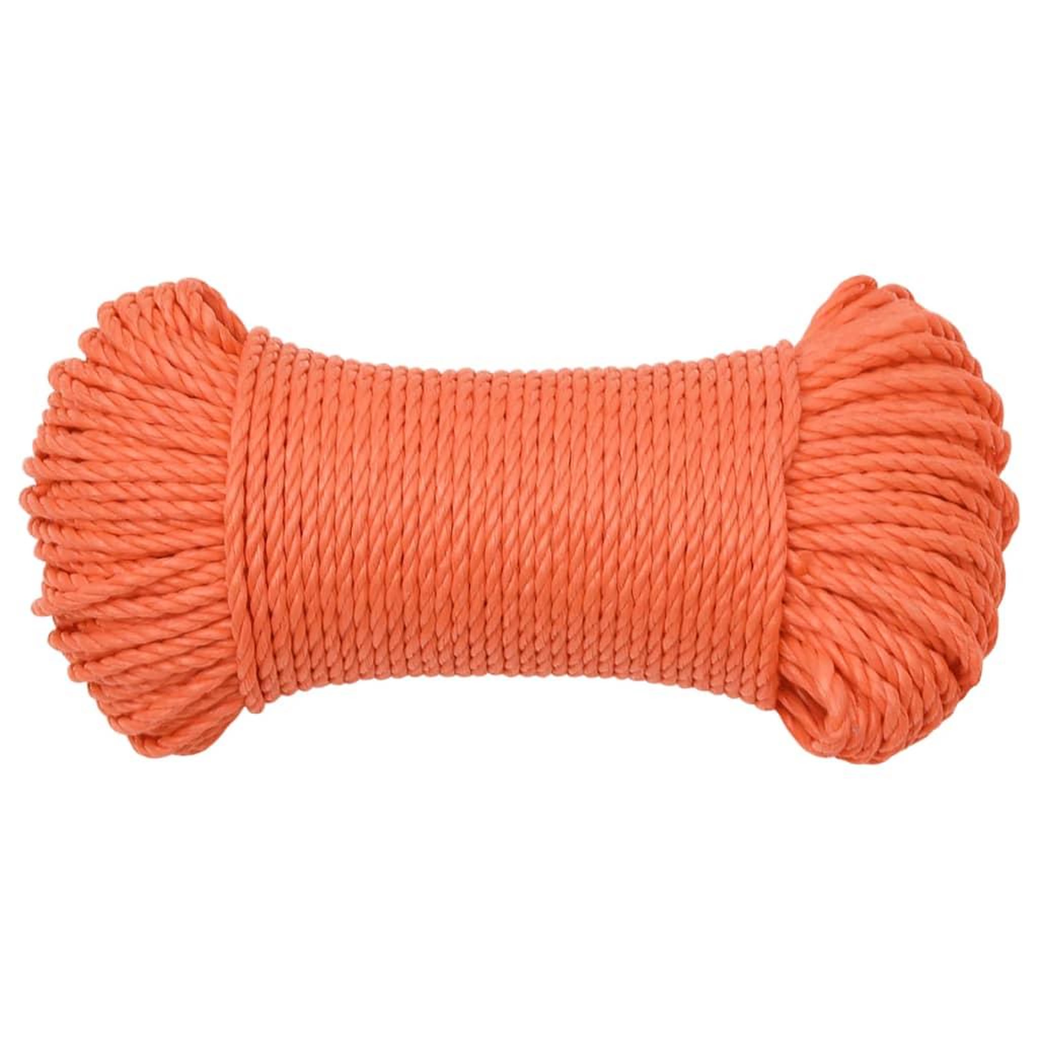 Voir la diapositive 3 : VIDAXL Corde de travail orange 3 mm 50 m polypropylene
