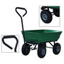 Voir la diapositive 1 : VIDAXL Chariot a main de jardin 300 kg 75 L Vert