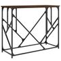 Voir la diapositive 2 : VIDAXL Table console chene marron 100x40x80 cm bois d'ingenierie