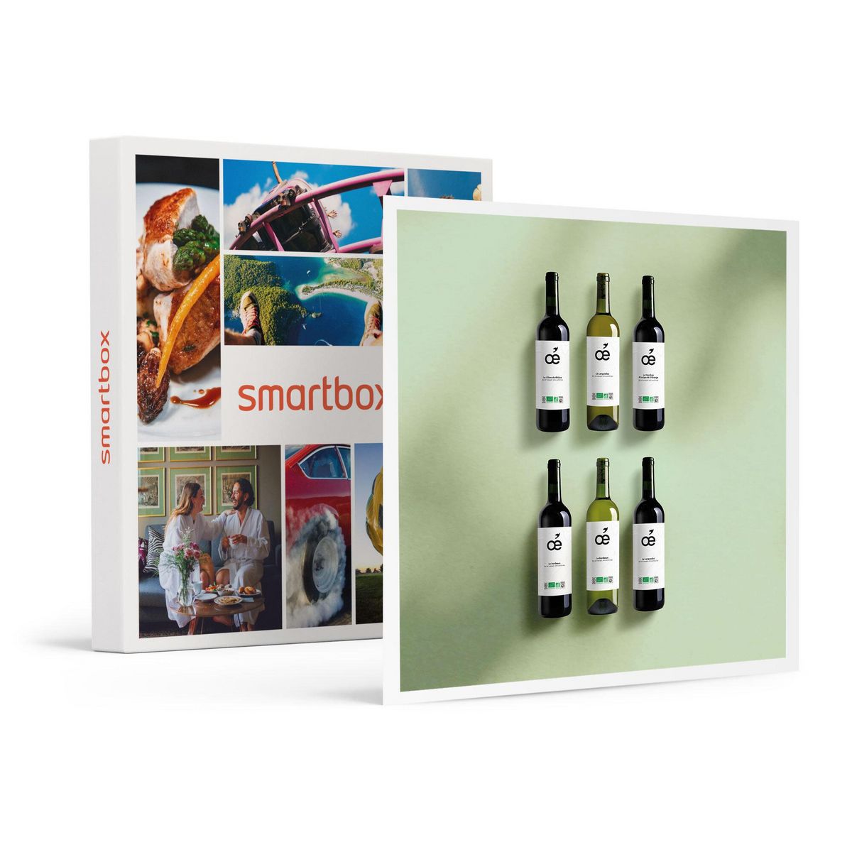 Smartbox Coffret Découverte de 6 vins bio à déguster à la maison - Coffret Cadeau Gastronomie