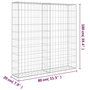 Voir la diapositive 6 : VIDAXL Mur a gabion avec couvercles Acier galvanise 80x20x100 cm