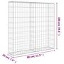 Voir la diapositive 6 : VIDAXL Mur a gabion avec couvercles Acier galvanise 80x20x100 cm