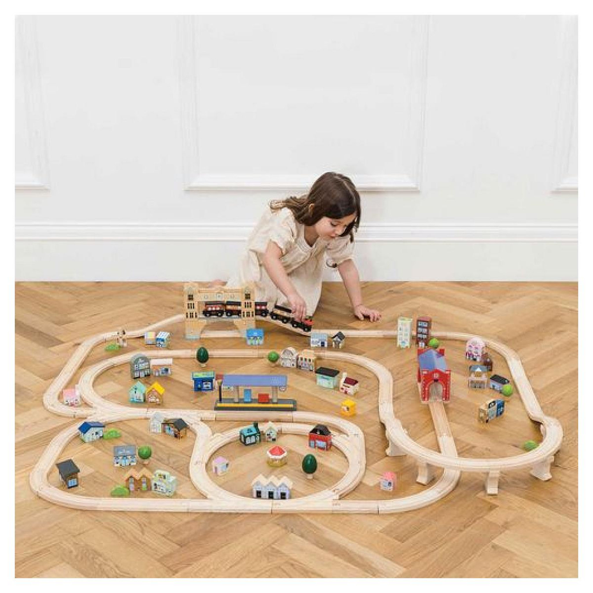 Voir la diapositive 3 : Le Toy Van Coffret de train en bois - Londres