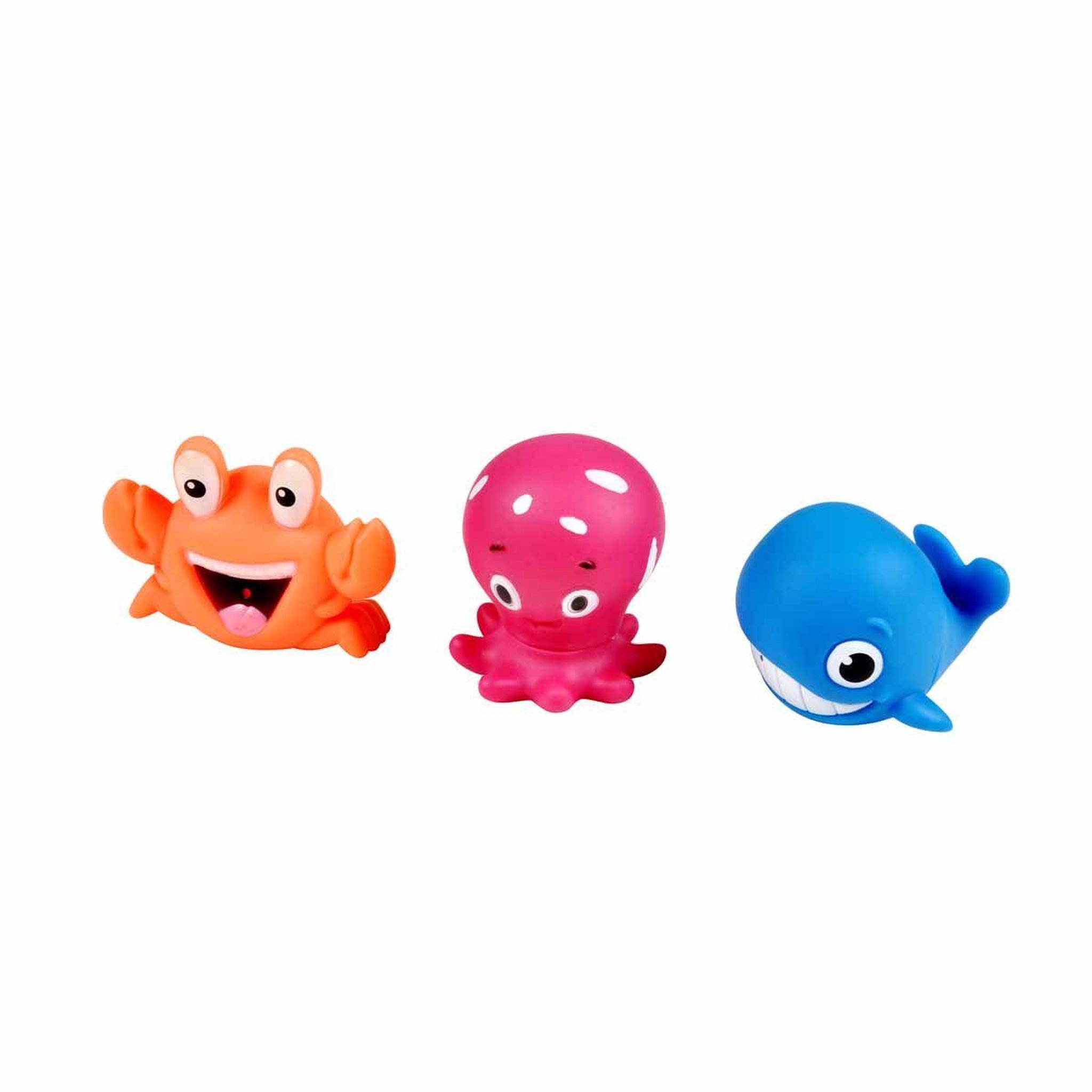 HOMEA Lot de 3 jouets pour le bain  animaux arroseur  multicolore