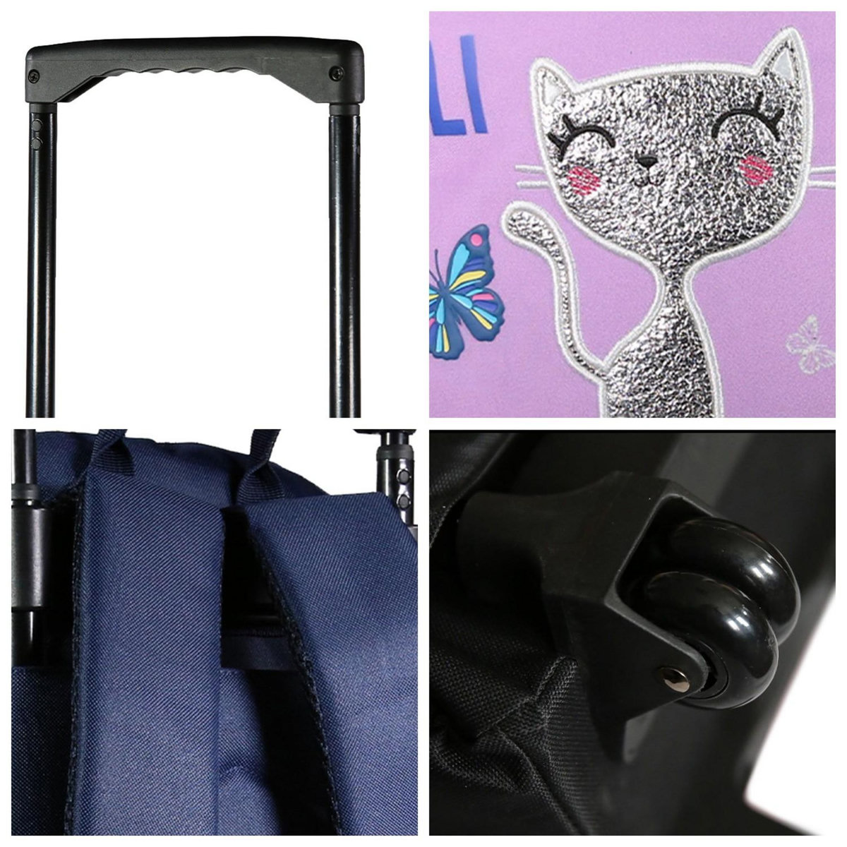 Bagtrotter BAGTROTTER Sac à dos à roulettes Lili Lou Violet