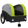 Voir la diapositive 5 : VIDAXL Remorque de vélo noir et vert 45 kg fer