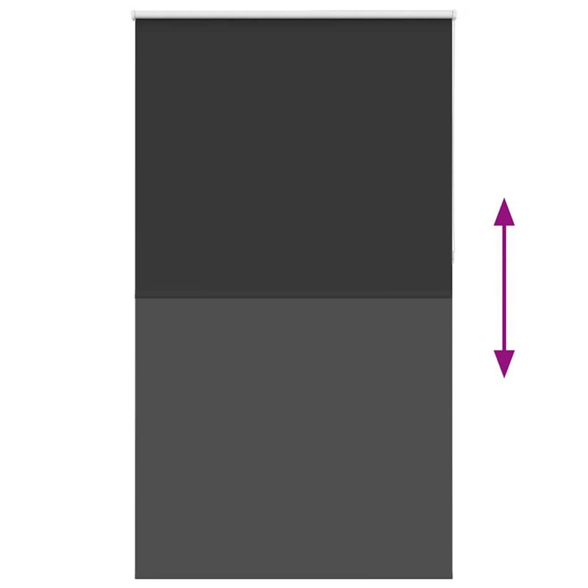 VIDAXL Store enrouleur occultant largeur du tissu 121,6 cm polyester