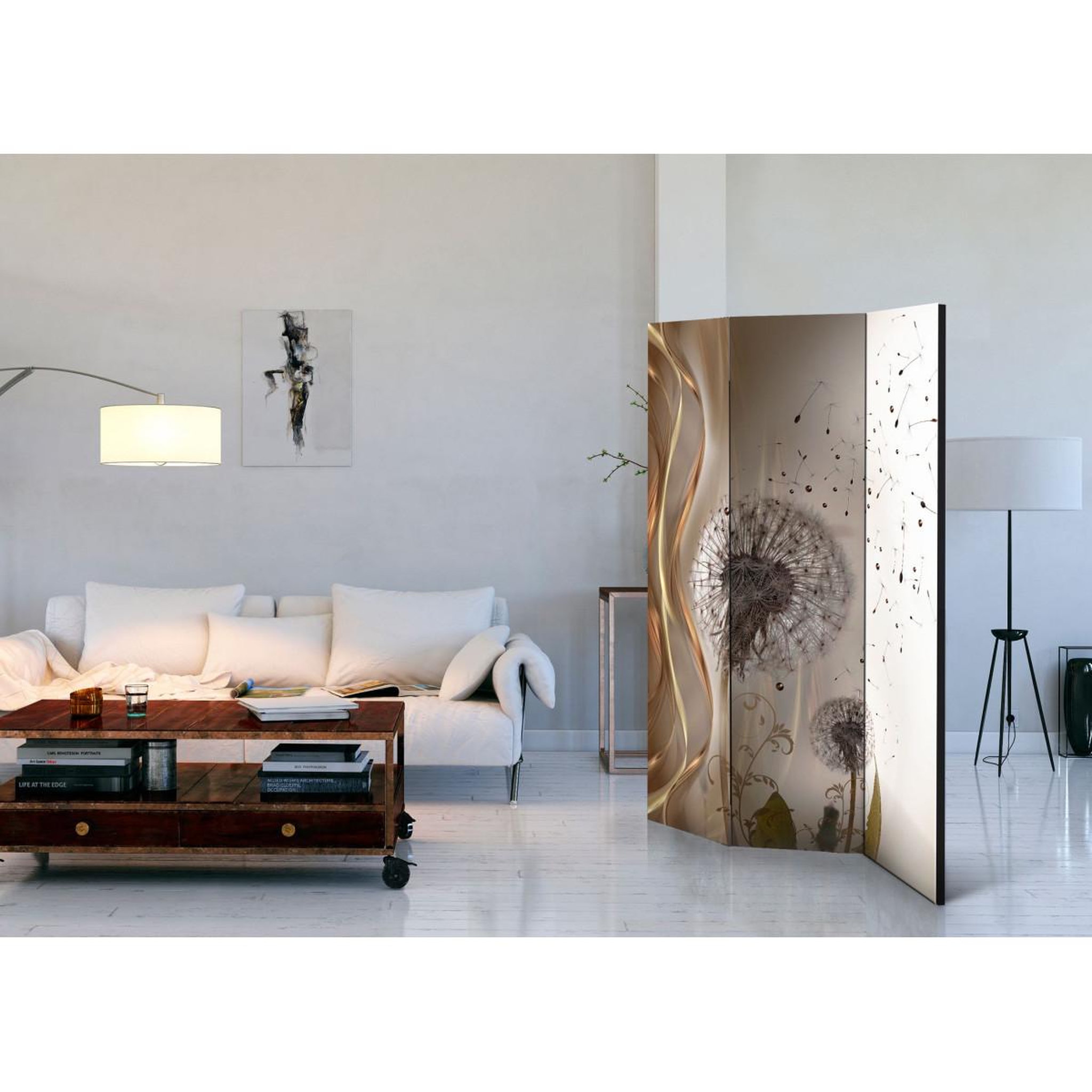Voir la diapositive 2 : Paris Prix Paravent 3 volets  fleeting moments  135x172cm