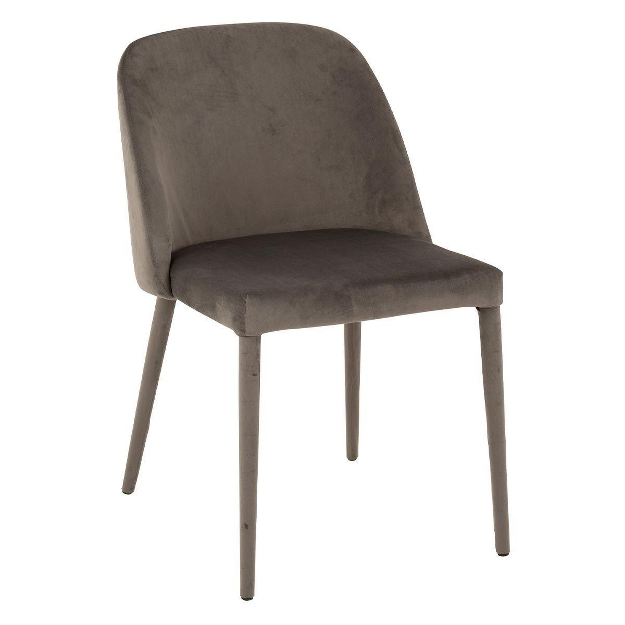 Voir la diapositive 1 : J-LINE Chaise Design  Charlotte  81cm Gris