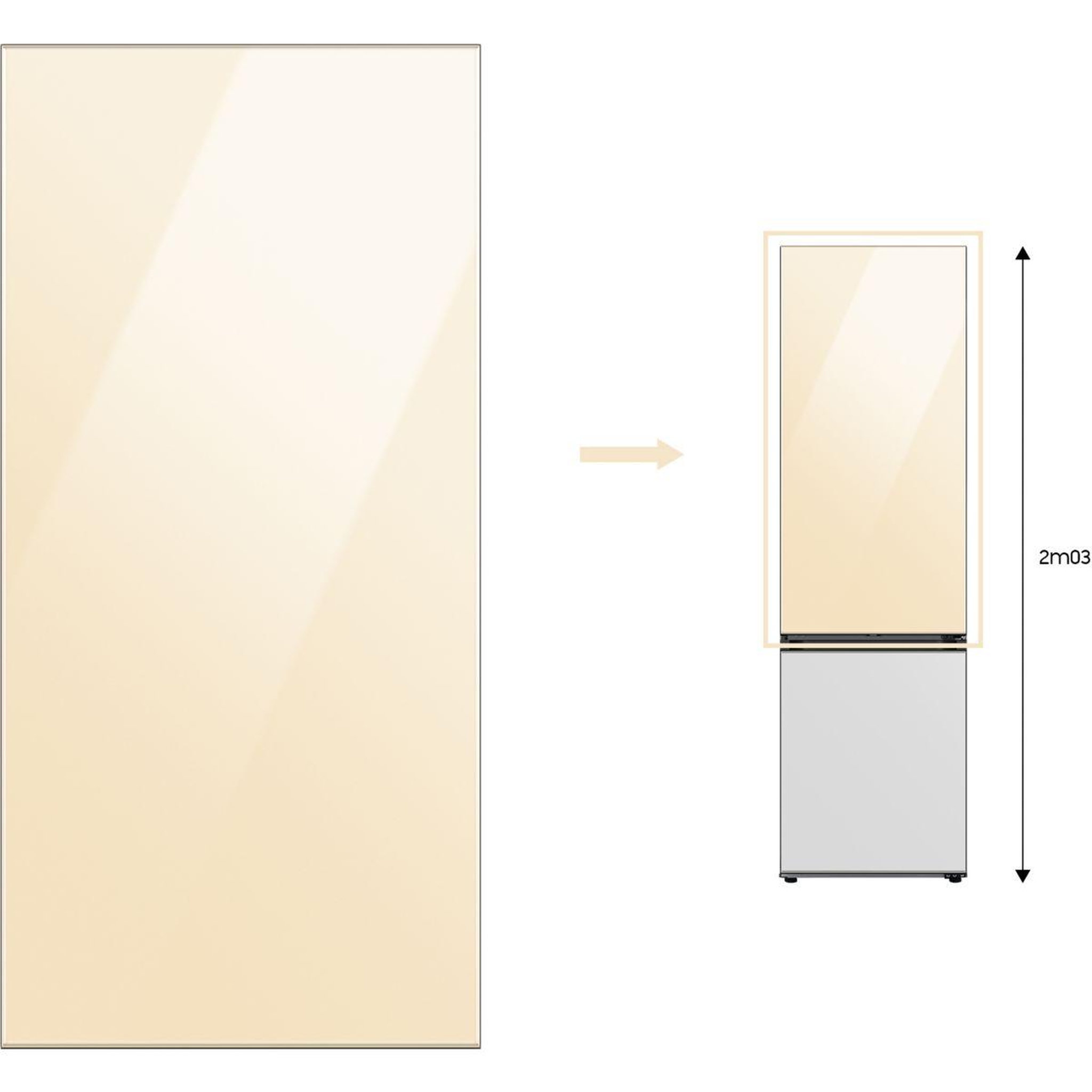 Samsung Panneau d'habillage ra-b23eut18gm bespoke
