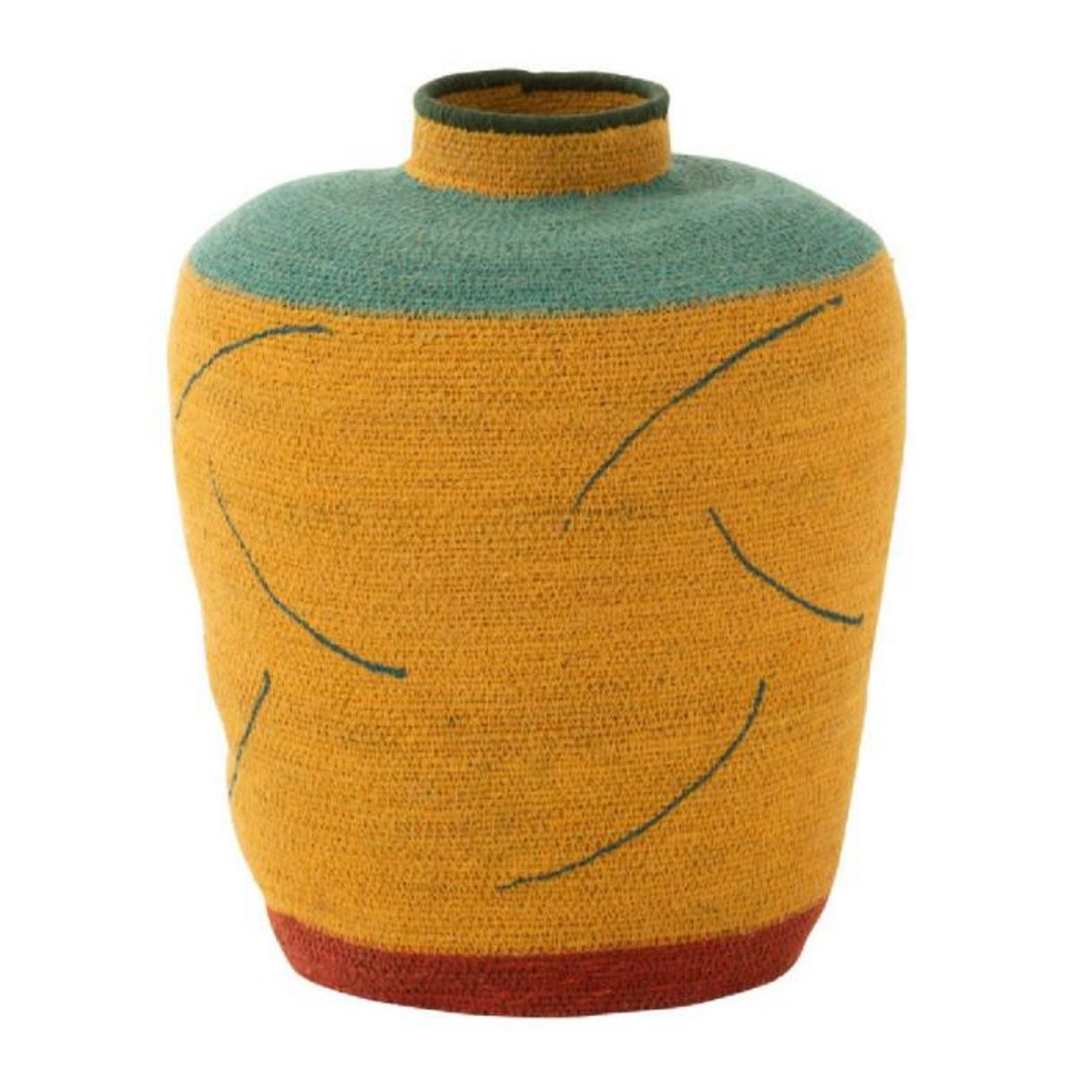 Paris Prix Vase Déco Jonc de Mer  Desire  38cm Jaune