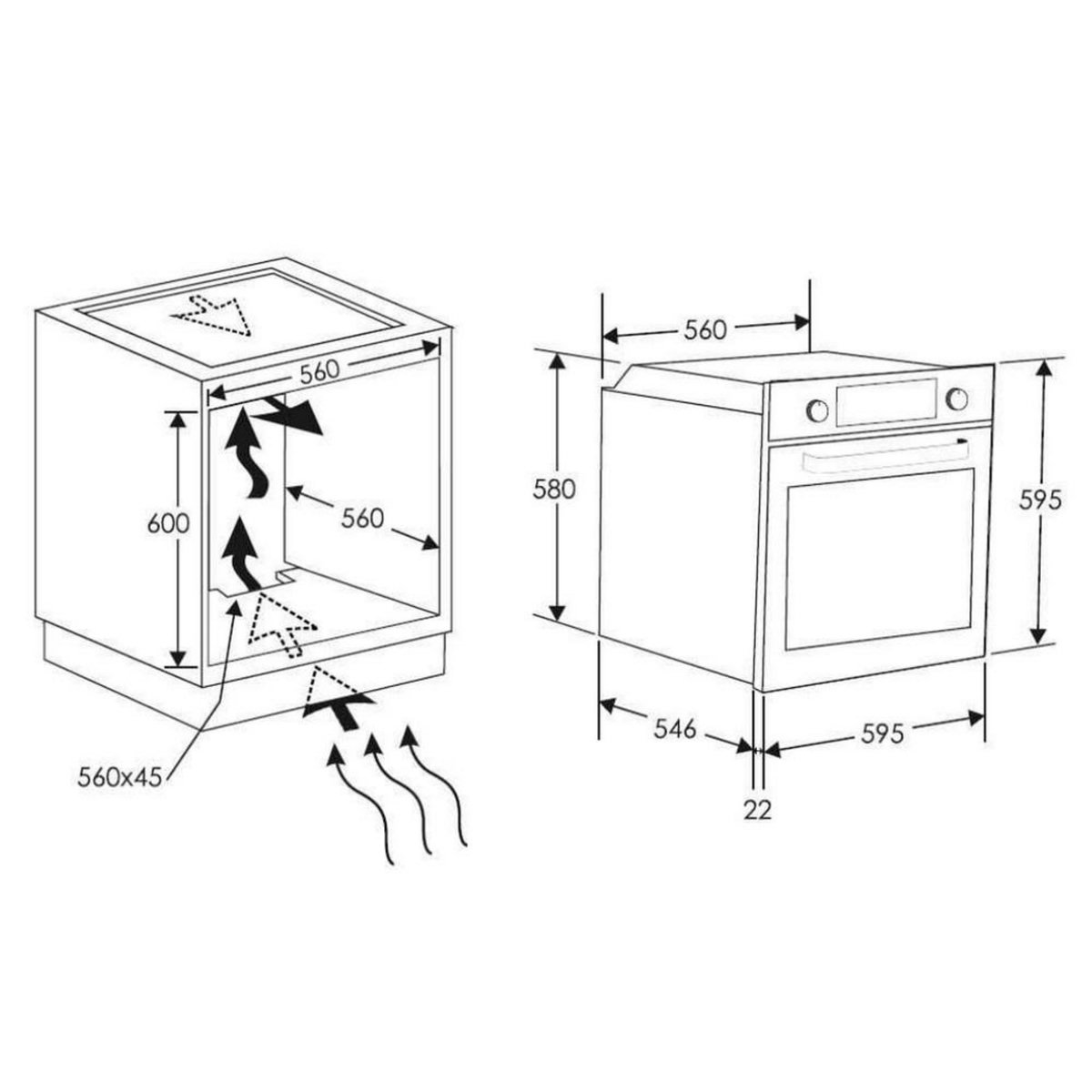 Candy Four intégrable multifonction 70l 60cm pyrolyse inox - FCT686XTBWF