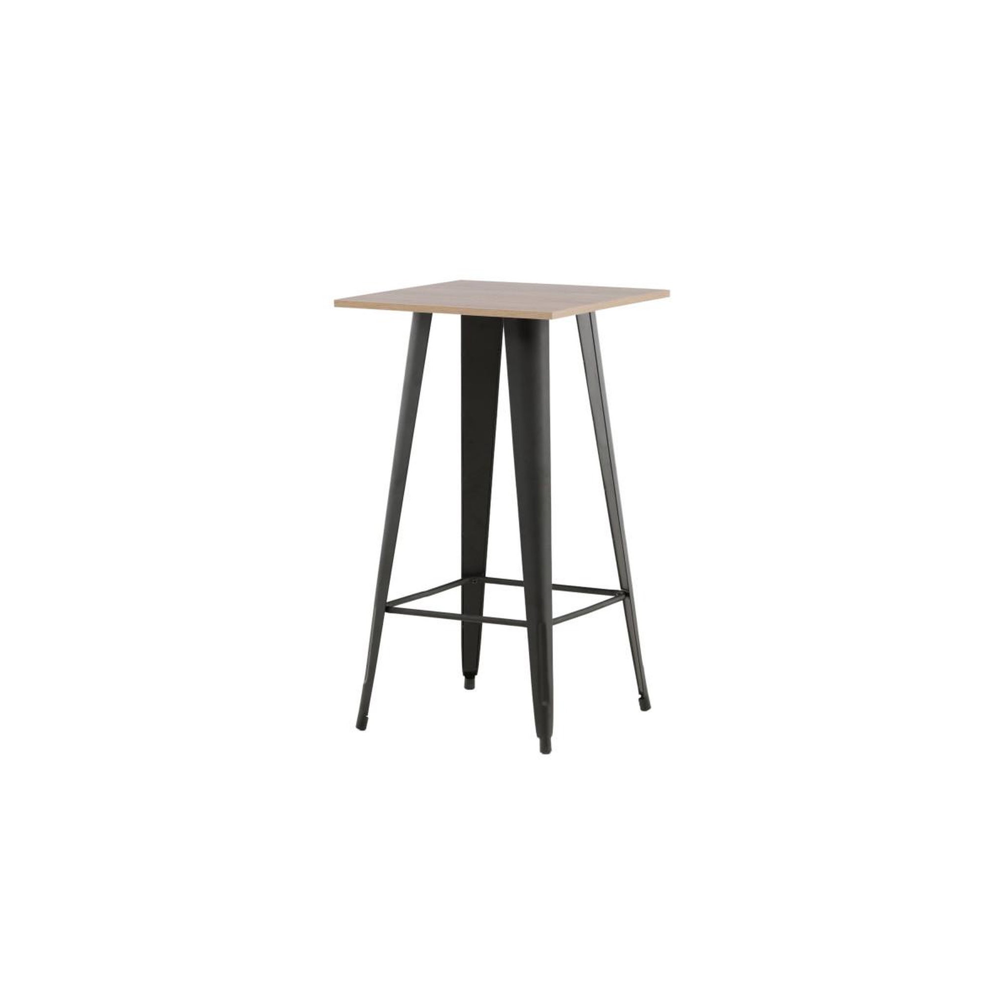 Voir la diapositive 3 : Paris Prix Table de bar  tempe  105cm noyer