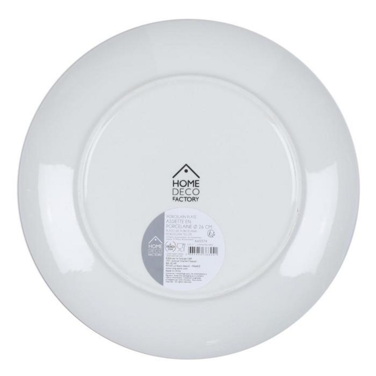 Paris Prix Lot de 6 Assiettes Plates  Mandala  26cm Orange