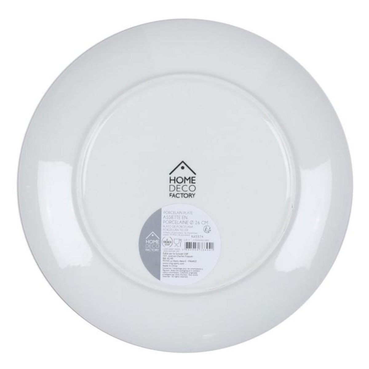 Paris Prix Lot de 6 Assiettes Plates  Mandala  26cm Orange