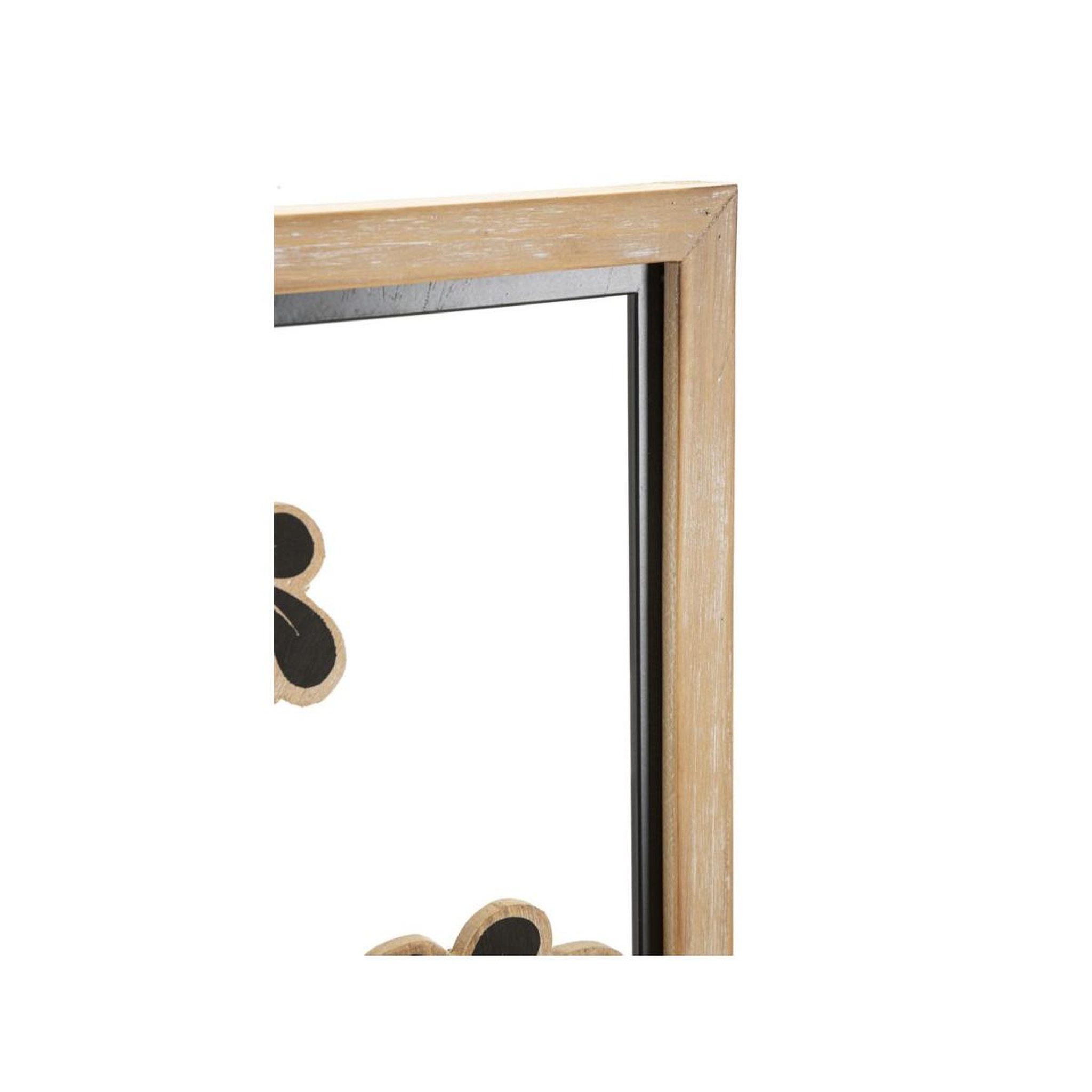 Voir la diapositive 3 : Paris Prix Décoration murale encadrée  girysh  60cm naturel & noir