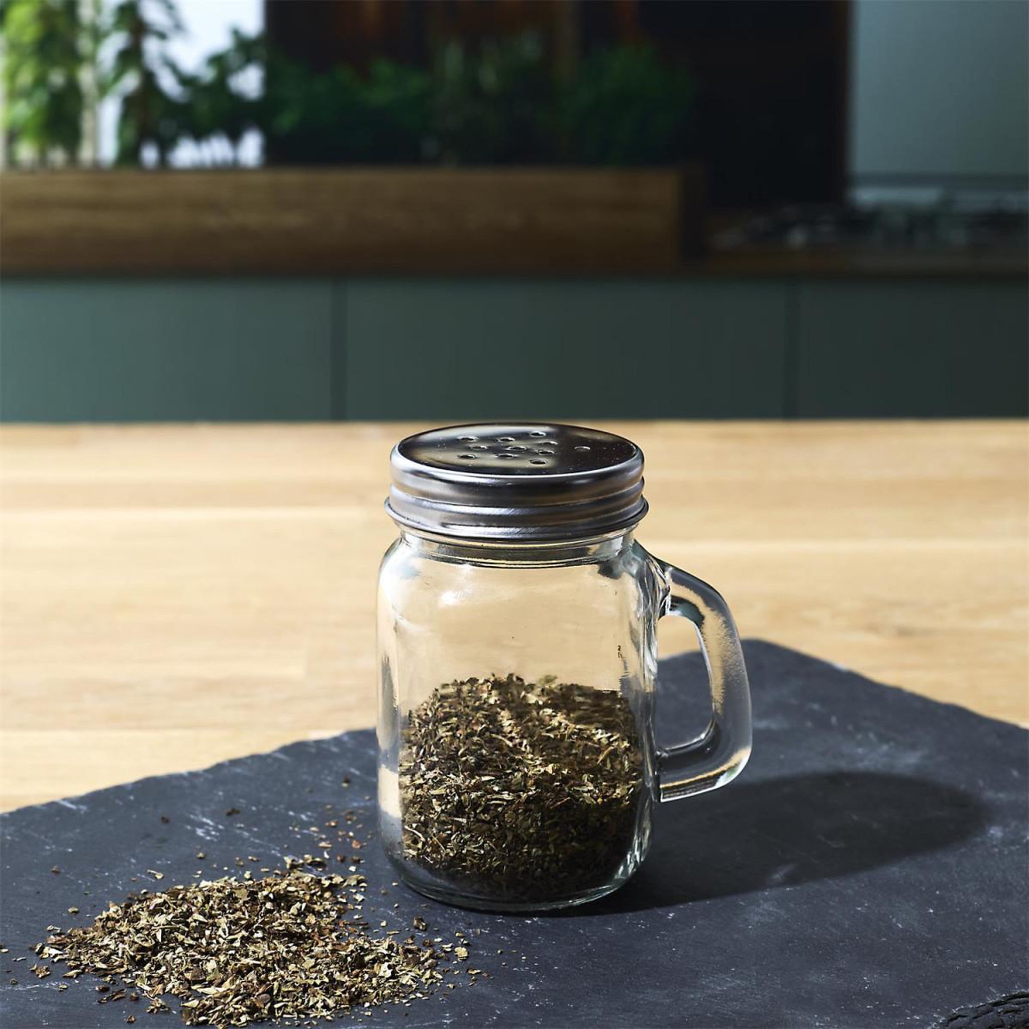 Voir la diapositive 3 : The Home Deco Factory Salière poivrière en verre  jar  8cm transparent