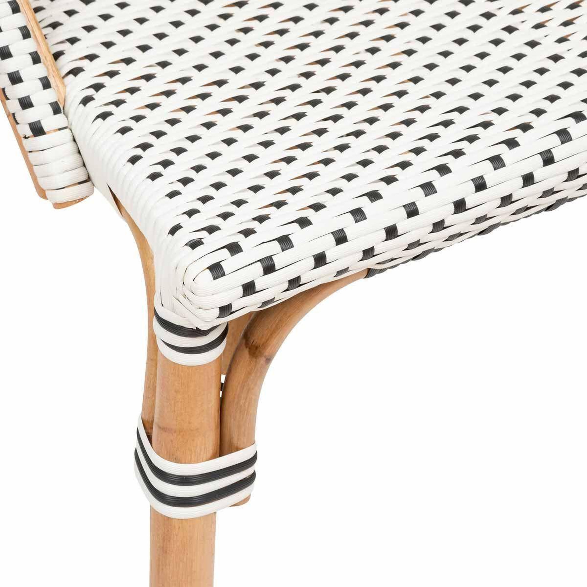 Voir la diapositive 2 : ATMOSPHERA Chaise bistrot en rotin  trecia  84cm blanc