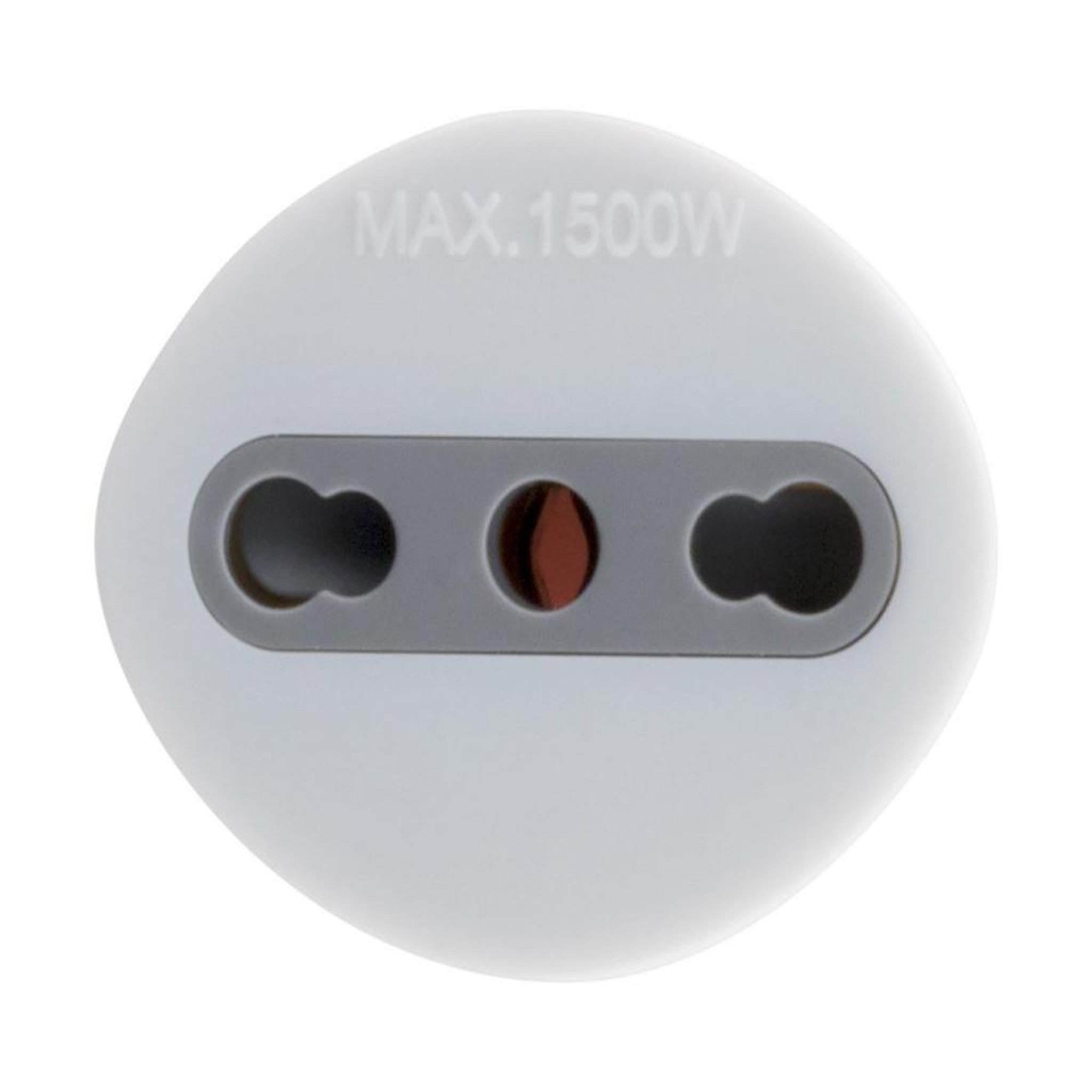 ZENITECH Adaptateur de voyage France vers Italie - Prise Mâle France vers prise Femelle Italie avec terre - Blanc - Zenitech